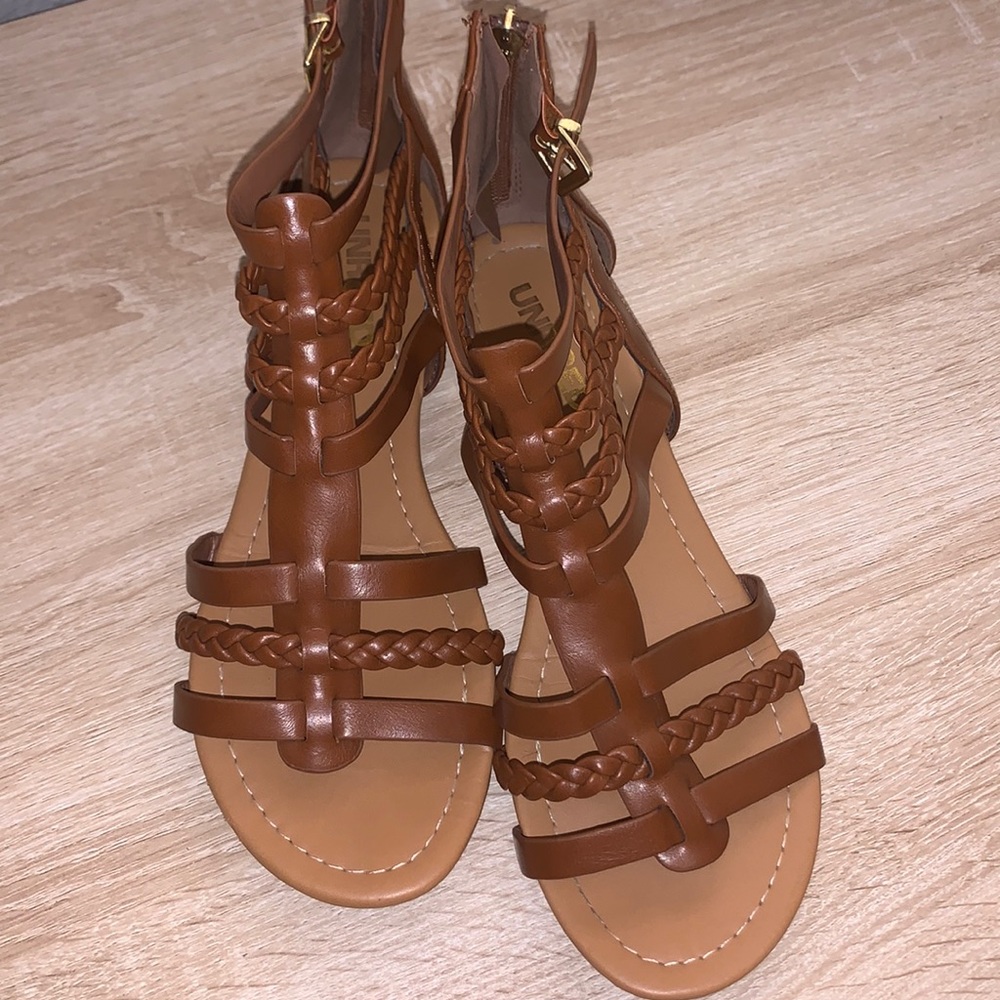UNR8TED brown sandals: size 8